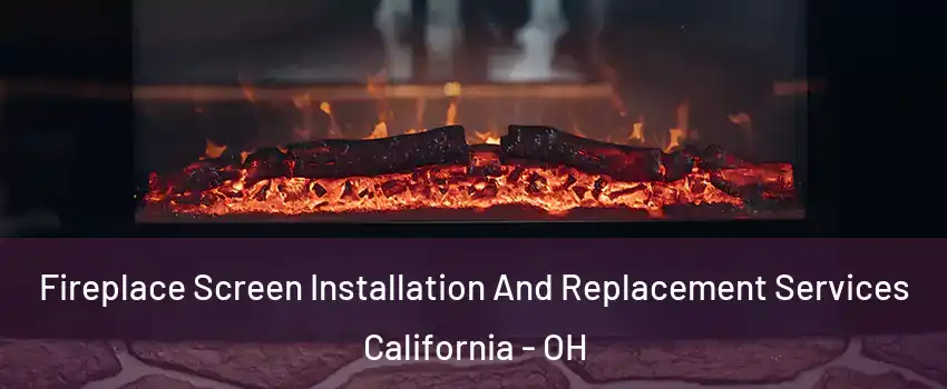 Fireplace Screen Installation And Replacement Services California - OH