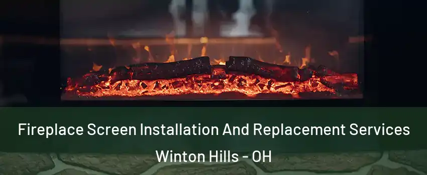 Fireplace Screen Installation And Replacement Services Winton Hills - OH